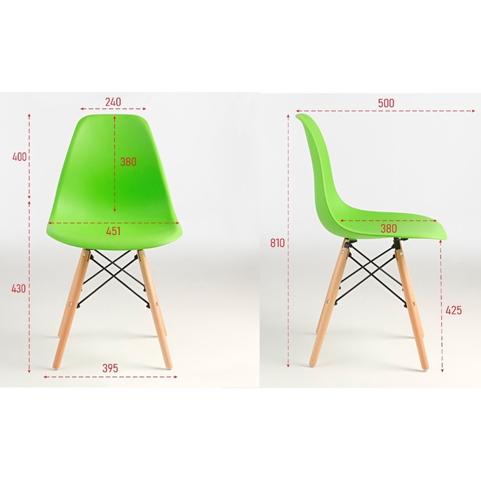 фото Стул "eames" hyh-a304, зеленый клик мебель