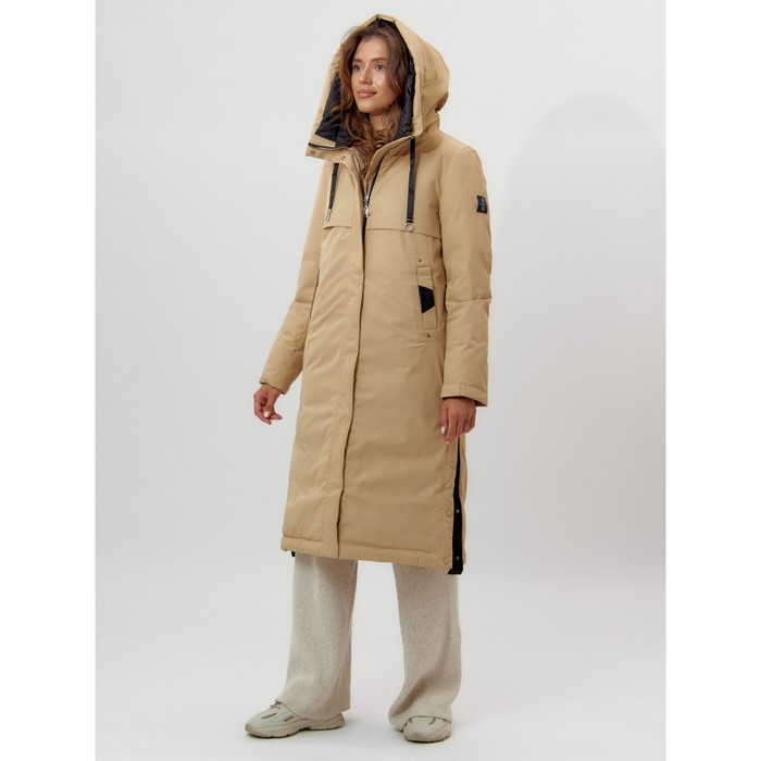 фото Пальто утепленное женское зимние бежевого цвета, размер 46 mtforce