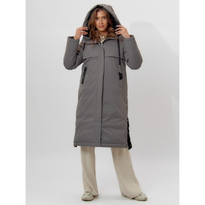 фото Пальто утепленное женское зимние серого цвета, размер 46 mtforce