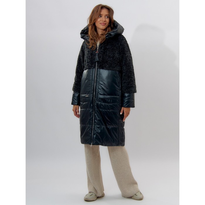 фото Пальто утепленное женское зимние темно-зеленого цвета, размер 50 mtforce