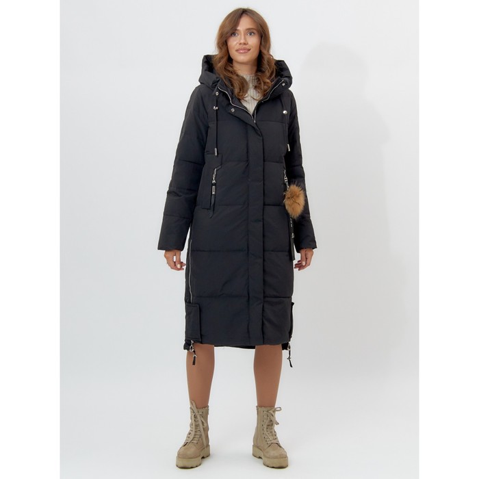 фото Пальто утепленное женское зимние черного цвета, размер 50 mtforce