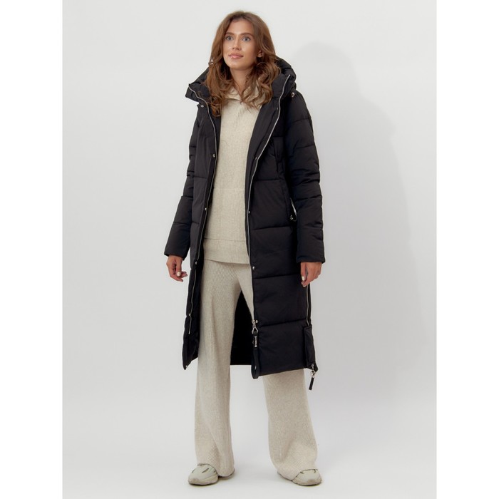 фото Пальто утепленное женское зимние черного цвета, размер 46 mtforce