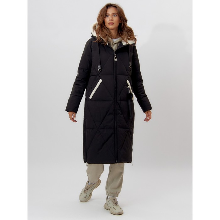 фото Пальто утепленное женское зимние черного цвета, размер 56 mtforce