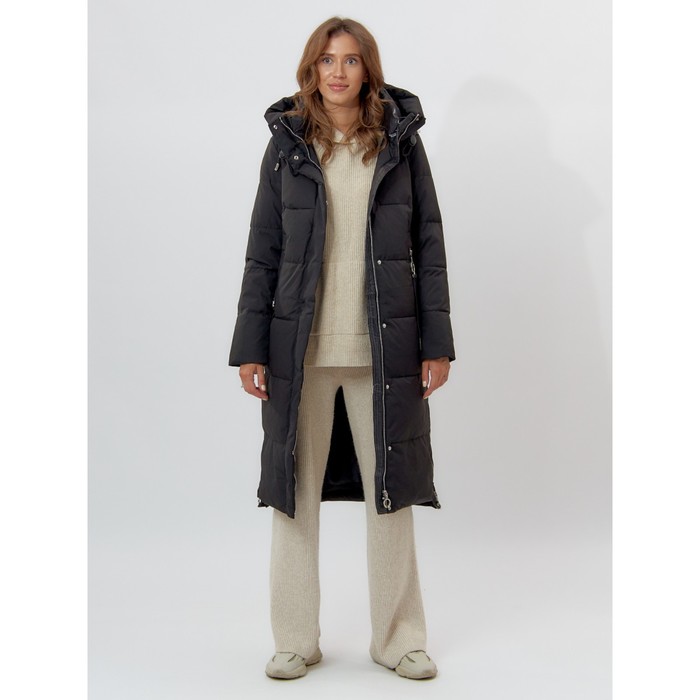 фото Пальто утепленное женское зимние черного цвета, размер 46 mtforce