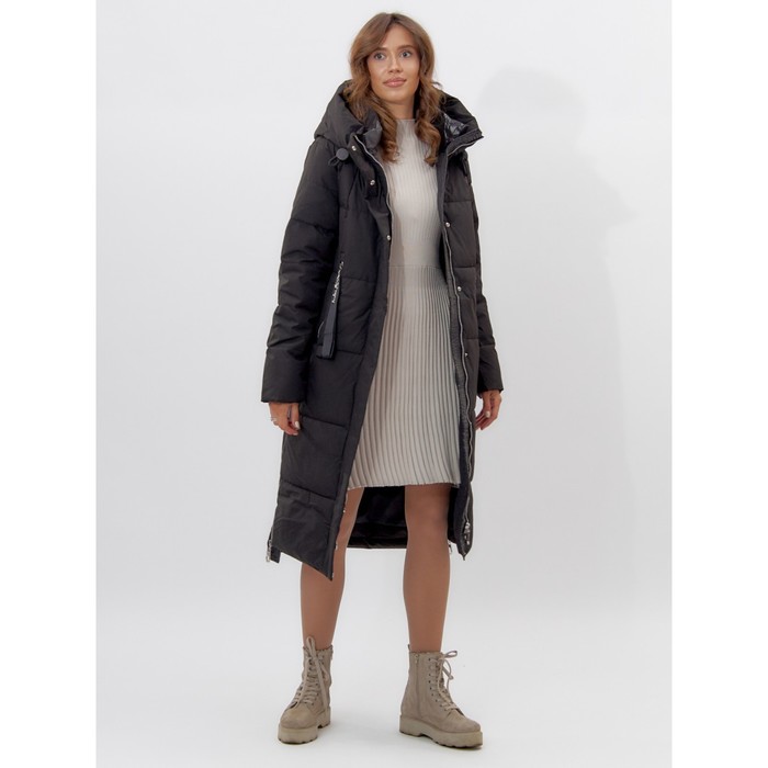 фото Пальто утепленное женское зимние черного цвета, размер 52 mtforce