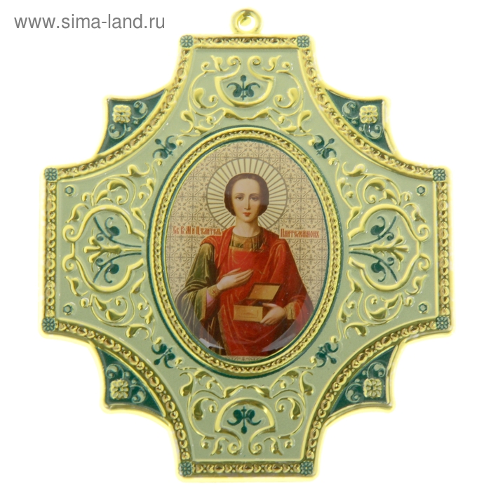 Крестообразная икона "Целитель Пантелеимон"
Крестообразная икона "Целитель Пантелеимон"