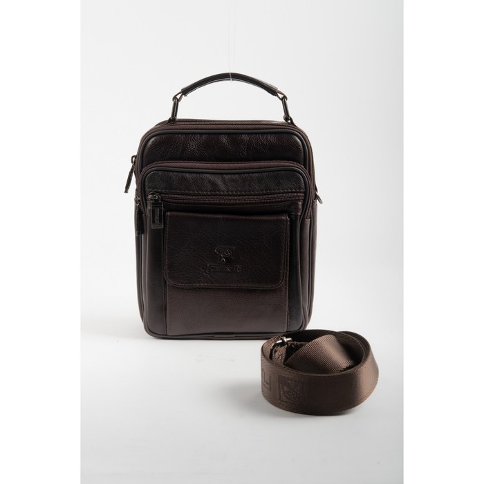 фото Планшет, отдел на молнии, цвет коричневый 18х9х22см