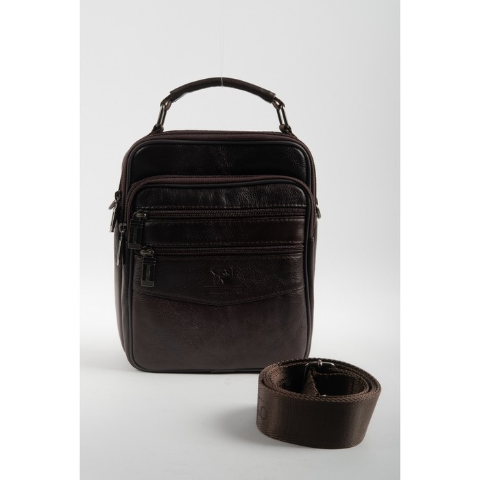 фото Планшет, отдел на молнии, цвет коричневый 18х9х23см