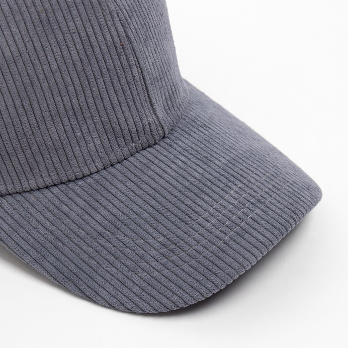 фото Бейсболка minaku, цвет серый, размер 56-58