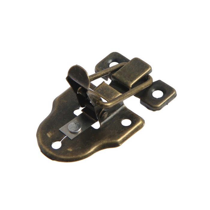 фото Замок-защелка на ящик, 5,5х4 см, железный, цвет бронза, тундра