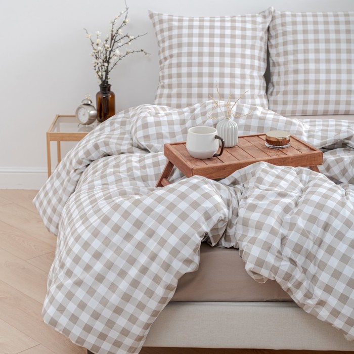 фото Постельное бельё 2сп традиция виши 177х217, 180х217, 70х70 - 2шт, поплин 118г/м 100% хлопок