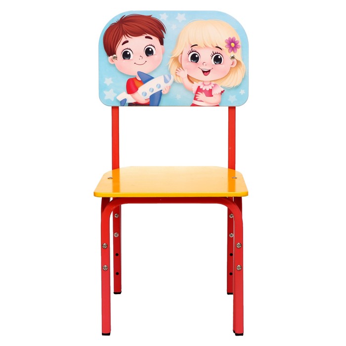 фото Стул регулируемый «детишки» (1-3), квадратный металлокаркас zabiaka