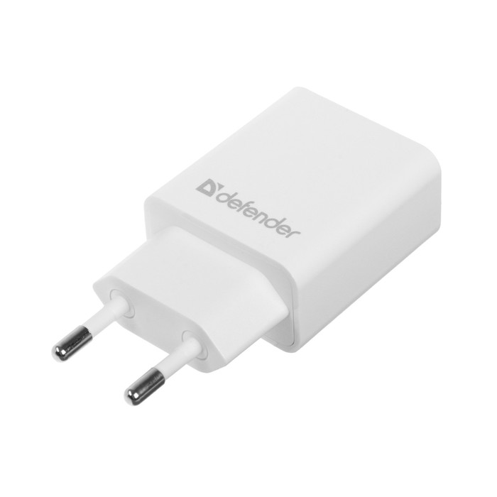 фото Сетевое зарядное устройство defender epa-10, 1 usb, 2.1 а, белое