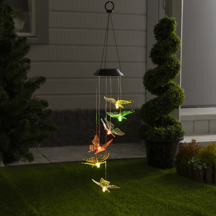 Садовый светильник на солнечной батарее «Бабочки», 12.5 × 86 × 12.5 см, 6 LED, свечение мульти
Садовый светильник на солнечной батарее «Бабочки», 12.5 × 86 × 12.5 см, 6 LED, свечение мульти