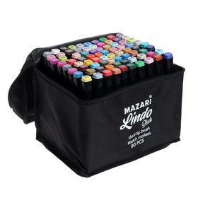 Набор маркеров худож Mazari LINDO BLACK 80цв(2ст:пулев1.0/скош6.2) текст.чех(M-15206-80)
Набор маркеров худож Mazari LINDO BLACK 80цв(2ст:пулев1.0/скош6.2) текст.чех(M-15206-80)