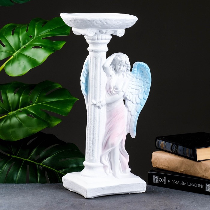 Фигура "Ангел девушка у колонны" цветной 18х21х43 см,
Фигура "Ангел девушка у колонны" цветной 18х21х43 см,