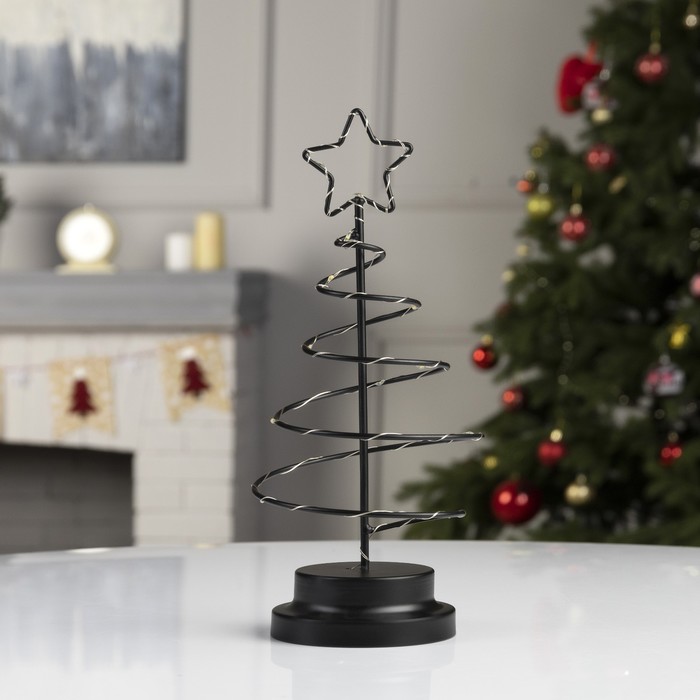 Светодиодная фигура «Ёлка чёрная» 15 × 31 × 15 см, металл, батарейки АААх3 (не в комплекте), свечение тёплое белое
Светодиодная фигура «Ёлка чёрная» 15 × 31 × 15 см, металл, батарейки АААх3 (не в комплекте), свечение тёплое белое