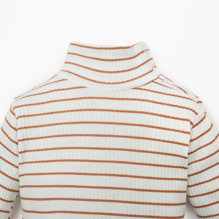 фото Боди (водолазка) крошка я, basic line, рост 86-92 см, полоска бежевая