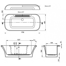 Ванна акриловая VAGNERPLAST BLANCA WT VPBV175BLA7WTX-04, 175 х 80 см, без каркаса
Ванна акриловая VAGNERPLAST BLANCA WT VPBV175BLA7WTX-04, 175 х 80 см, без каркаса