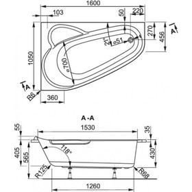 Ванна акриловая VAGNERPLAST SELENA VРBA163SEL3LX-04, 160 х 105 см, без каркаса, левая
Ванна акриловая VAGNERPLAST SELENA VРBA163SEL3LX-04, 160 х 105 см, без каркаса, левая