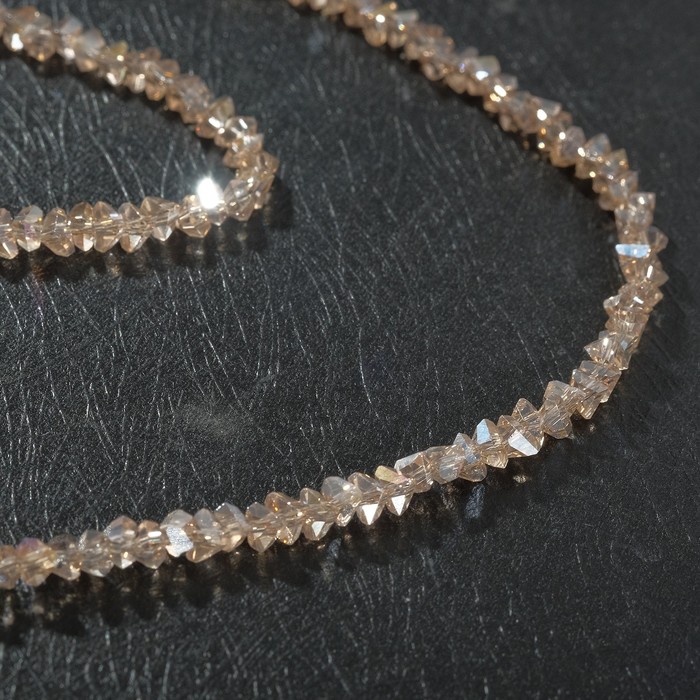 Бусы крошка 4мм "Хрусталь", цвет шампань, 40см + 5см удлинитель
Бусы крошка 4мм "Хрусталь", цвет шампань, 40см + 5см удлинитель