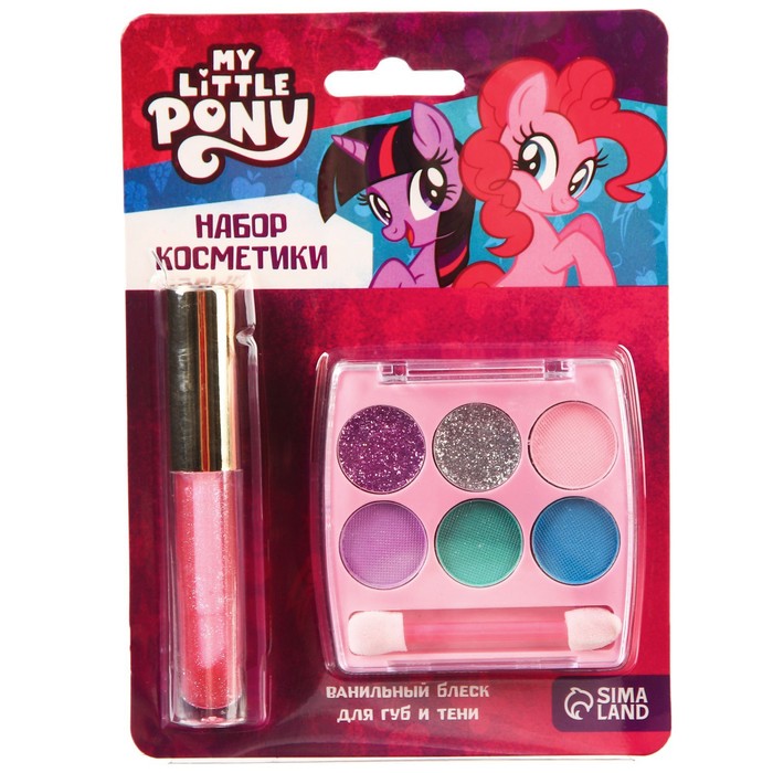 Набор косметики, блеск 8 мл, тени 6 цветов, аромат ванили "Пинки Пай", My Little Pony
Набор косметики, блеск 8 мл, тени 6 цветов, аромат ванили "Пинки Пай", My Little Pony