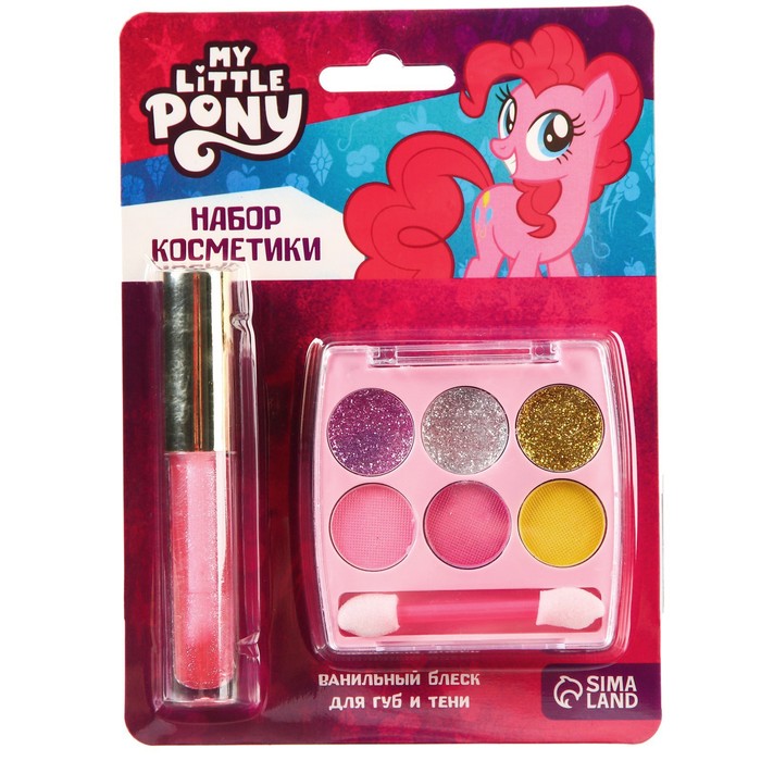 Набор косметики, блеск 8 мл, тени 6 цветов, аромат ванили "Пинки Пай", My Little Pony
Набор косметики, блеск 8 мл, тени 6 цветов, аромат ванили "Пинки Пай", My Little Pony