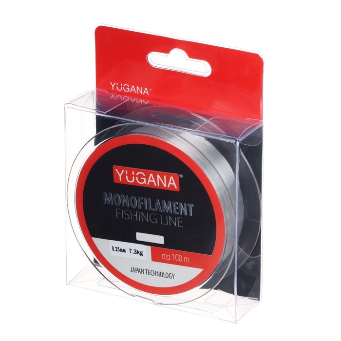 фото Леска монофильная yugana, monolite clear, 0.25 mm, 100 m