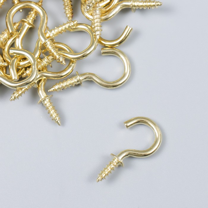 фото Винт-крючок для крепления картин, фоторамок 1,1х2,5 см арт узор