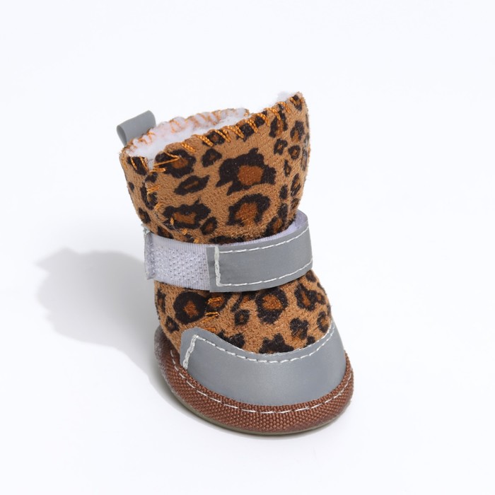 фото Ботинки "модник", набор 4 шт, 3 размер (4,8 х 3,7 см), коричневые