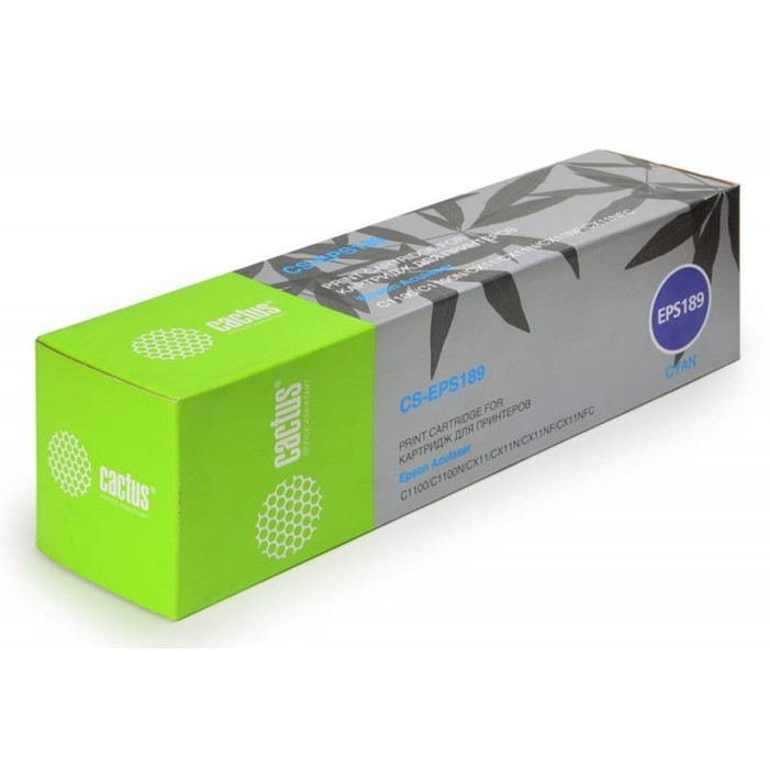 Тонер Картридж Cactus CS-EPS189 голубой для Epson AcuLaser C1100/C1100N/CX11/CX11N/CX11NF/CX11NFC (4
Тонер Картридж Cactus CS-EPS189 голубой для Epson AcuLaser C1100/C1100N/CX11/CX11N/CX11NF/CX11NFC (4