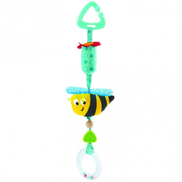 фото Подвеска-держатель для соски hape «пчелка», серия «малышам», игрушка для новорожденных