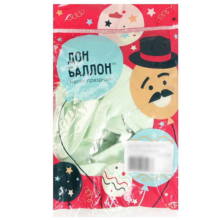 фото Шар латексный 18", нежная мята, макарунс, набор 25 шт. шаринг