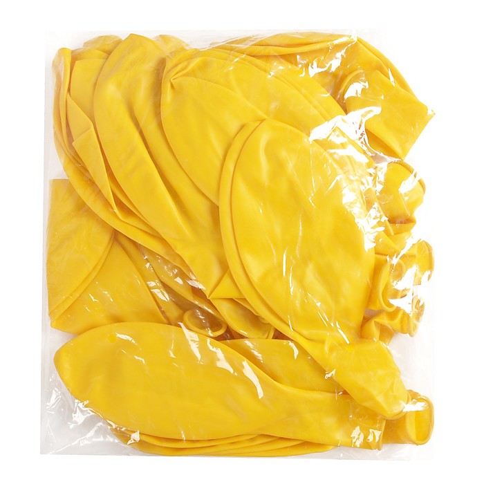 фото Шар латексный 24", жёлтый, пастель, набор 25 шт. шаринг