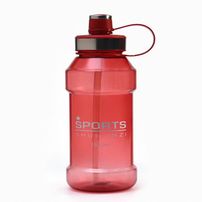 фото Бутылка для воды "sports" 1.5 л, красная