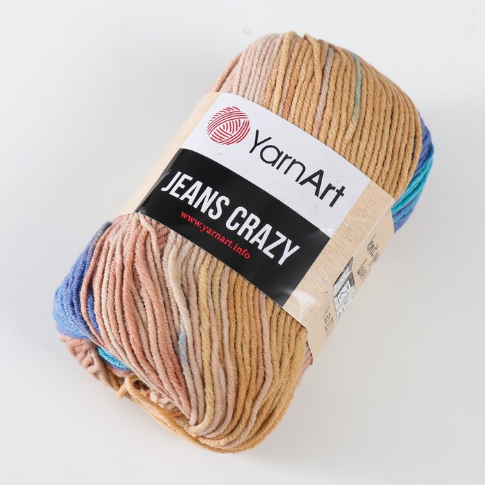 фото Пряжа "jeans crazy" 55% хлопок, 45% акрил 160м/50гр (8207 голуб-джинс) yarnart