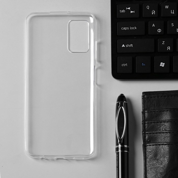 фото Чехол innovation, для samsung galaxy a03s, силиконовый, прозрачный