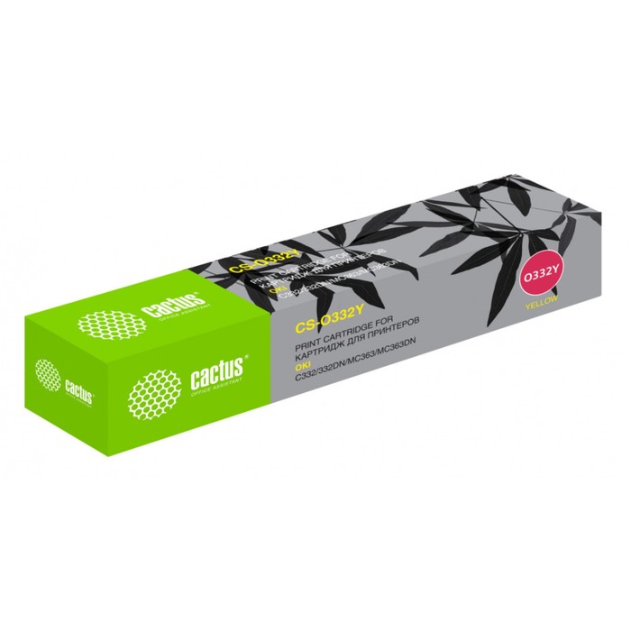 Картридж Cactus 46508733 CS-O332Y 46508733, для Oki C332/MC363, 3000 страниц, цвет жёлтый
Картридж Cactus 46508733 CS-O332Y 46508733, для Oki C332/MC363, 3000 страниц, цвет жёлтый