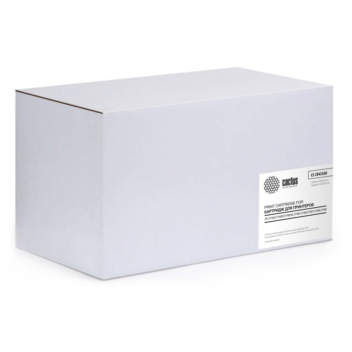 Картридж Cactus CS-CB435AD x2упак, для HP LJ P1005/P1006, 1500 страниц, цвет чёрный
Картридж Cactus CS-CB435AD x2упак, для HP LJ P1005/P1006, 1500 страниц, цвет чёрный