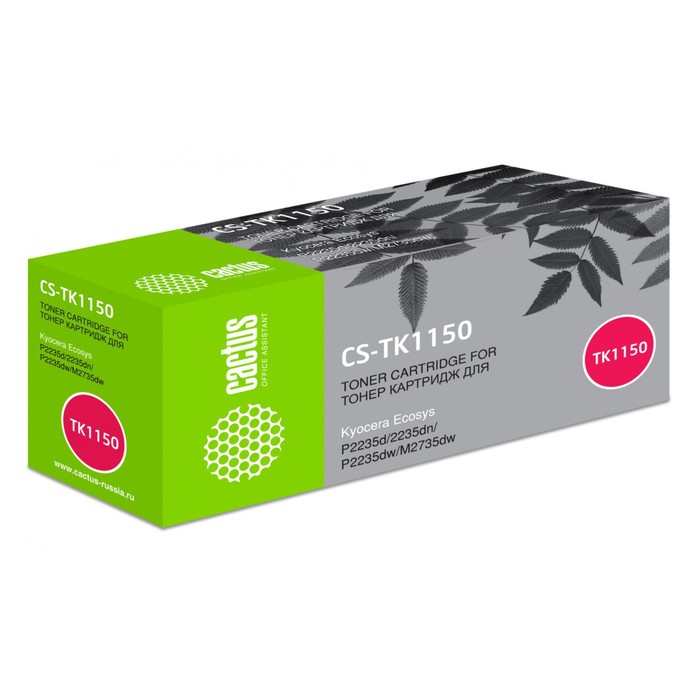 Картридж Cactus CS-TK1150 TK-1150, для Kyocera Ecosys P2235d/P2235dn, 3000 страниц, цвет чёрный
Картридж Cactus CS-TK1150 TK-1150, для Kyocera Ecosys P2235d/P2235dn, 3000 страниц, цвет чёрный