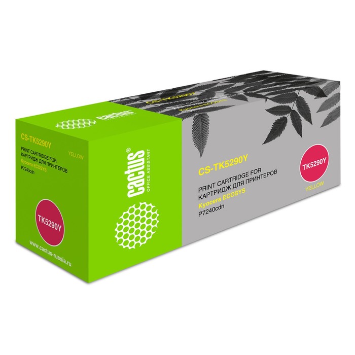 Картридж Cactus CS-TK5290Y TK-5290Y, для Kyocera Ecosys P7240cdn, 13000 страниц, цвет жёлтый
Картридж Cactus CS-TK5290Y TK-5290Y, для Kyocera Ecosys P7240cdn, 13000 страниц, цвет жёлтый