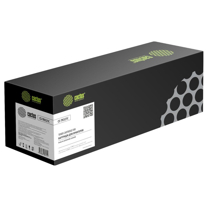 Картридж Cactus CS-TN321C TN-321C, для Brother HL-L8250CDN/MFC-L8650CDW, 1500 страниц, цвет голубой
Картридж Cactus CS-TN321C TN-321C, для Brother HL-L8250CDN/MFC-L8650CDW, 1500 страниц, цвет голубой