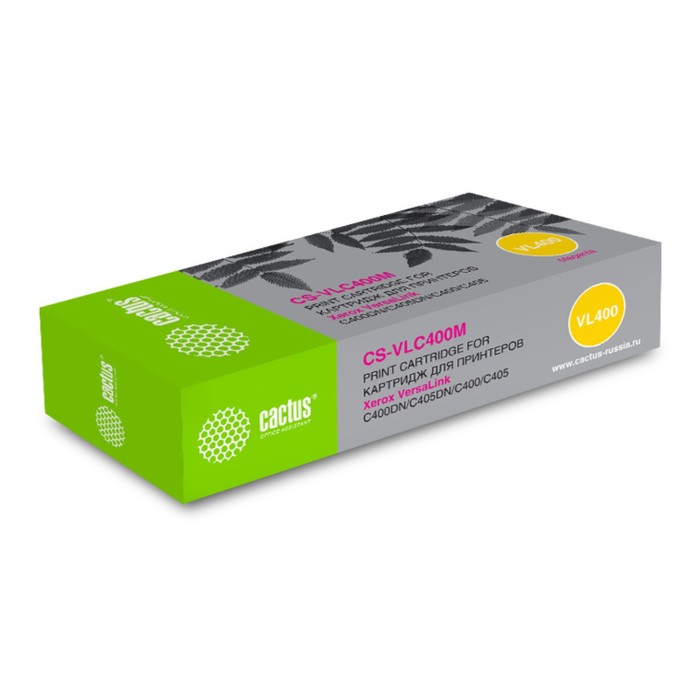 Картридж Cactus CS-VLC400M 106R03535, для Xerox VL C400DN/C405DN/C400, 8000 страниц, цвет пурпурный
Картридж Cactus CS-VLC400M 106R03535, для Xerox VL C400DN/C405DN/C400, 8000 страниц, цвет пурпурный