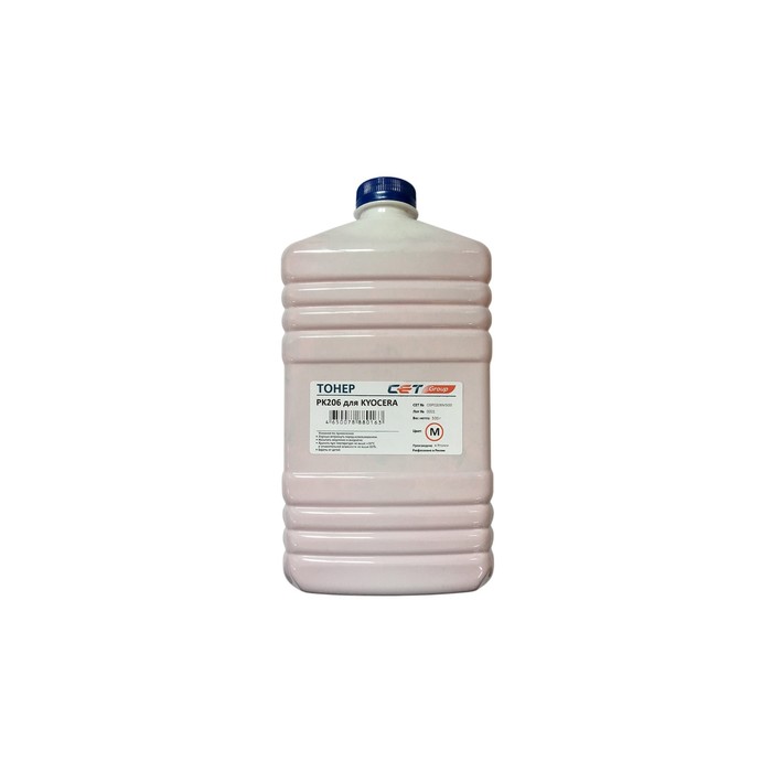 Тонер Cet PK206 OSP0206M500, для Kyocera M6030cdn/6035cidn/6530cdn, бутылка 500гр, пурпурный
Тонер Cet PK206 OSP0206M500, для Kyocera M6030cdn/6035cidn/6530cdn, бутылка 500гр, пурпурный