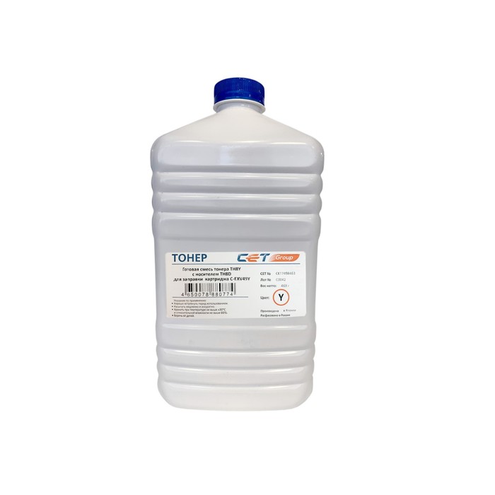 Тонер Cet TF8Y/TF8D CET7498-463, девелопер, Canon C3325i/3330i/3320, бутылка 463гр, жёлтый
Тонер Cet TF8Y/TF8D CET7498-463, девелопер, Canon C3325i/3330i/3320, бутылка 463гр, жёлтый