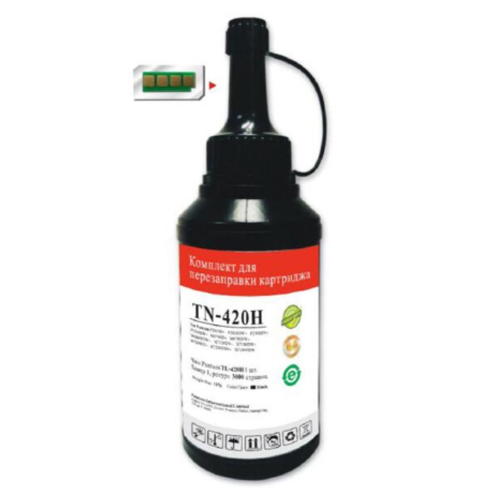 Тонер Pantum TN-420H, чип, для Series P3010/M6700/M6800/P3300/M7100/M7200, флакон, чёрный
Тонер Pantum TN-420H, чип, для Series P3010/M6700/M6800/P3300/M7100/M7200, флакон, чёрный