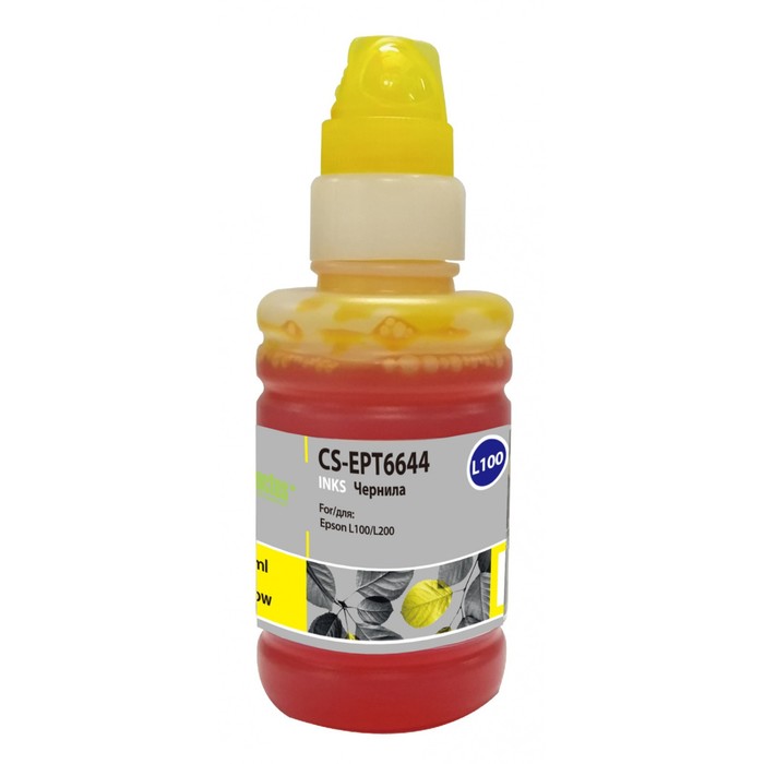 Чернила Cactus CS-EPT6644 T6644, для Epson L100/L110/L120/L132/L200/L210/L222, 100мл, жёлтые 93946
Чернила Cactus CS-EPT6644 T6644, для Epson L100/L110/L120/L132/L200/L210/L222, 100мл, жёлтые 93946