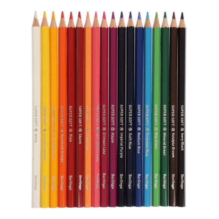 фото Карандаши 18 цветов "замки", шестигранные berlingo