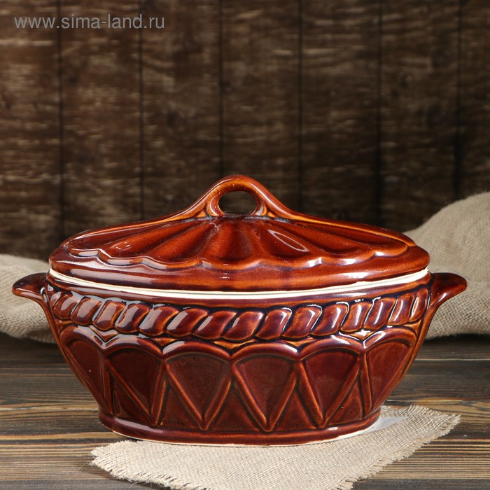 Горшок духовой "Ладья", 2.5 л
Горшок духовой "Ладья", 2.5 л