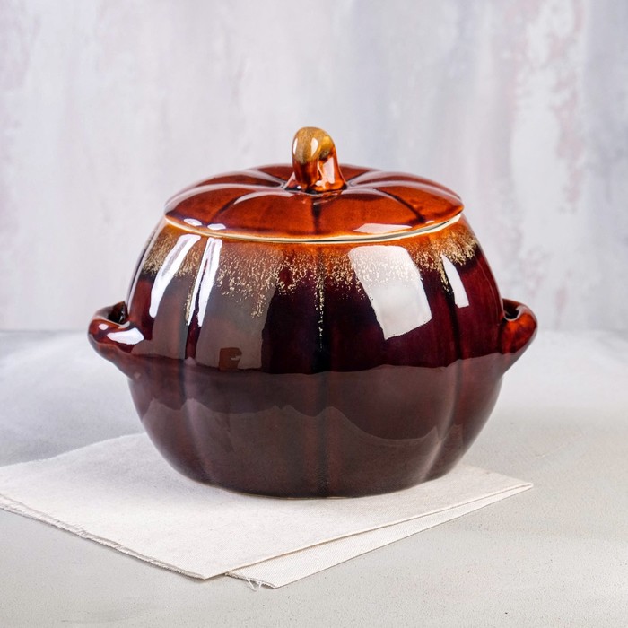 Горшок духовой "Тыква", керамика, 4.5 л
Горшок духовой "Тыква", керамика, 4.5 л